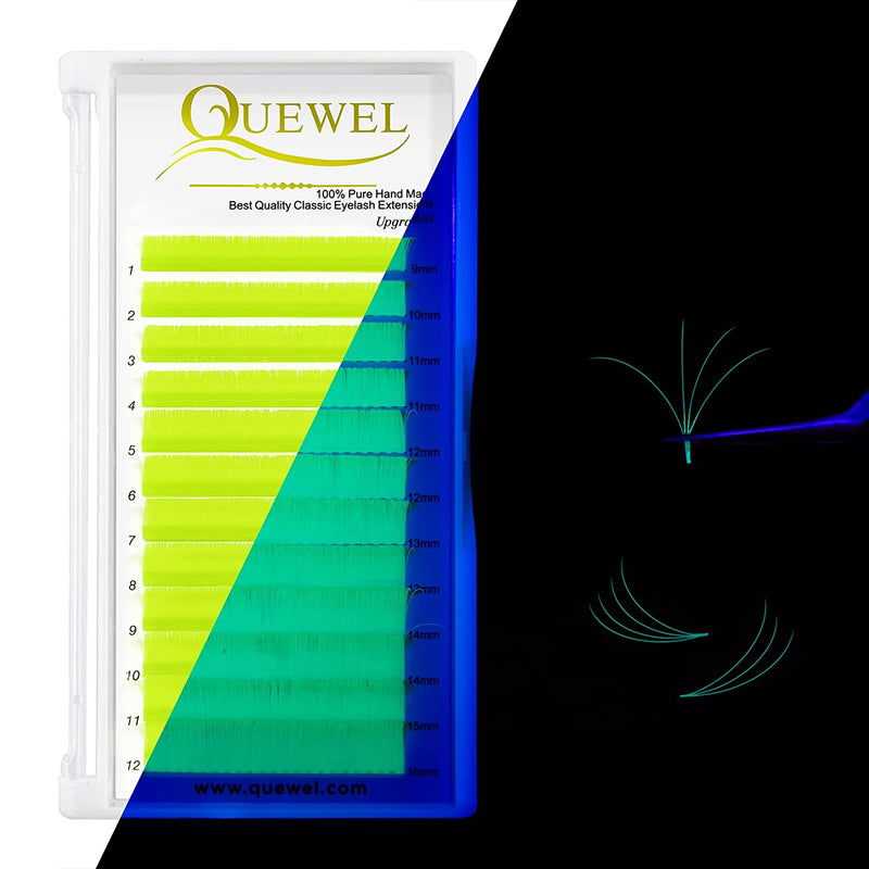 Quewel 0.07 Easy Fan Fluorescent Lashes 9-16mm Mixed